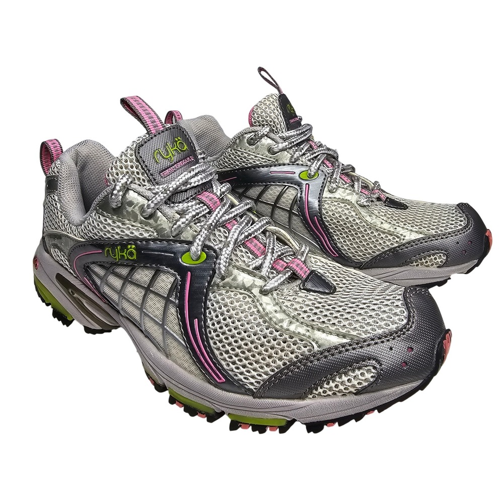 Ryka Trail Exodus 2 Women 7 Grey Trail Runner Athletic Sneaker